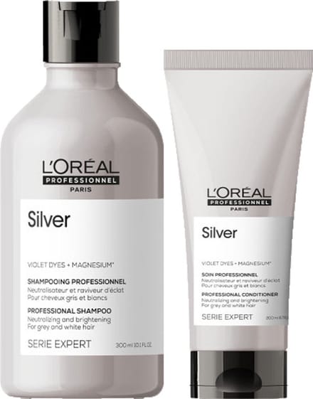 L'Oréal Silver shampoo en conditioner 300ml + 200ml