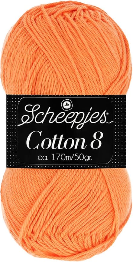 Scheepjes Cotton 8 50g - 639 Oranje