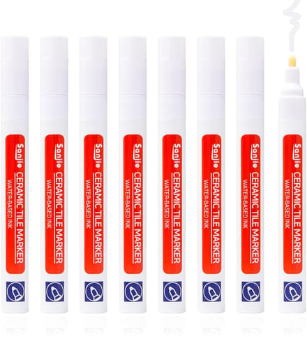 Dailygoody - Voegstift - Voegreparatiestift - 8 Stuks - Wit