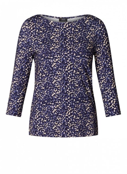 YEST CURVE Shadia essential Tops - Dark Navy/Multi Colo - maat X-0(44)