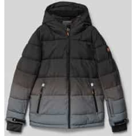 Regular fit gewatteerd jack met logo-applicatie