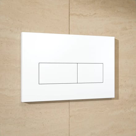 Mirlux Bedieningsplaat voor Geberit Sigma UP200/UP300/UP320 Inbouwreservoir - Dual Flush - ABS Kunststof - Rechthoekig - Mat Wit