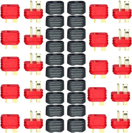 T-stekkeradapters met geïsoleerde doppen voor RC LiPo-accu