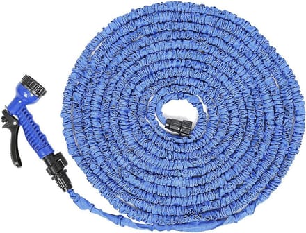 Uittrekbare Tuinslang - Flexibele Slang - Tuin en Auto - 3x Uitzettend Vermogen - 30 Meter Lengte - Donkerblauw