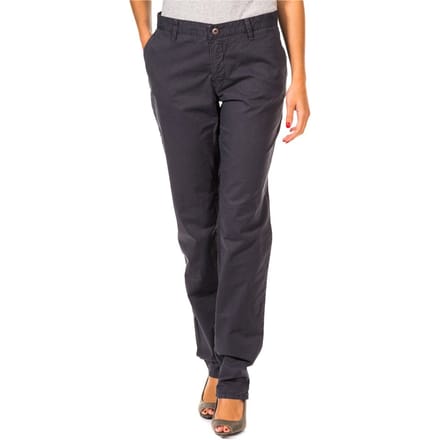 Lange recht gesneden broek met zomen 31693810 vrouw