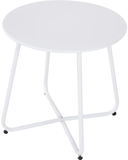 Bijzettafel Treasure wit 40 x 45 cm