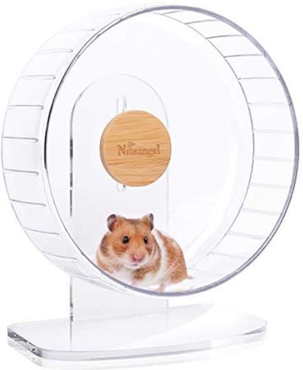 Superstil hamsterwiel met verstelbare standaard voor kleine dieren