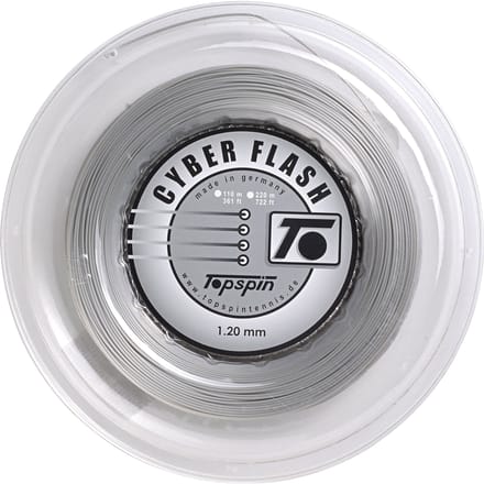 Topspin Cyber Flash Rol Snaren 220m-Zilver