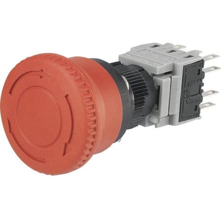 TRU COMPONENTS LAS1-BY-33TSB Noodstopschakelaar 3x NC, 3x NO 1 stuk(s)