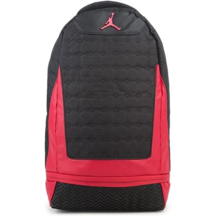 Jordan Polyester Basketbaltas Rugzak Unisex Bred Zwart Rood ONESIZE