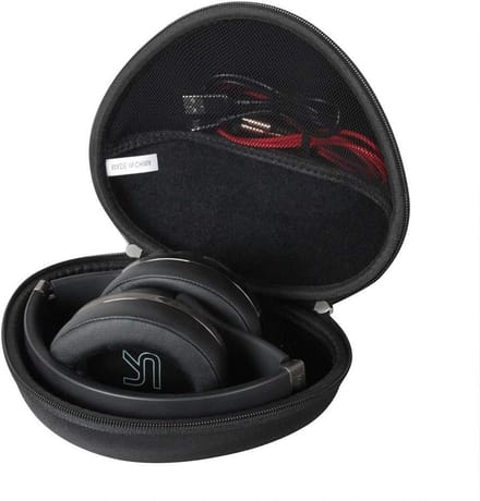 Hard Protective Case voor Bluetooth Hoofdtelefoons Over Ear - Zwart, Schokbestendig en Waterdicht