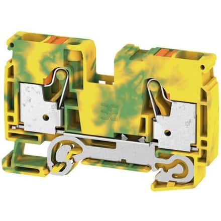 Weidmüller 2490440000 Aardklem 10 mm Spanveer Groen, Geel 25 stuk(s)