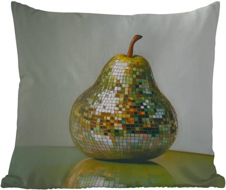 Buitenkussen Weerbestendig - Fruit - Disco - Art - Glitter - 50x50 cm