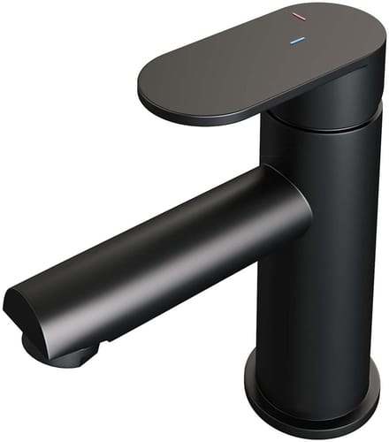 Brauer Black Edition Lage Opbouw Wastafelmengkraan Model C Mat Zwart