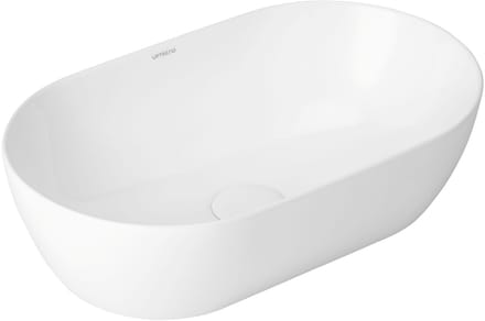 Keramische waskom ovaal wit glans 30x50x14 cm - Sparrow opbouwmodel