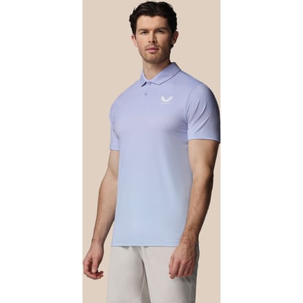 Heren Golf Map Geprinte Polo - Lavendel