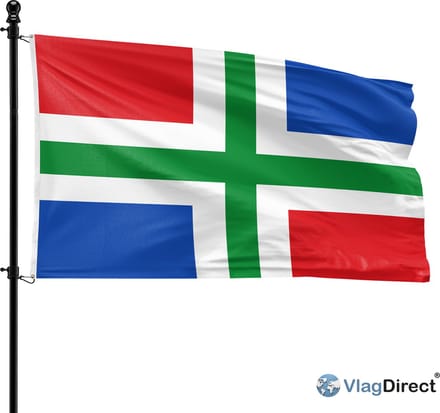 VlagDirect - Groningse vlag - Groningen vlag - 90 x 150 cm