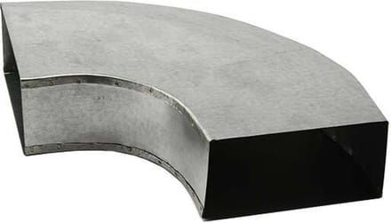 Instort ventilatiekanaal bocht 90 graden 220x80 horizontaal