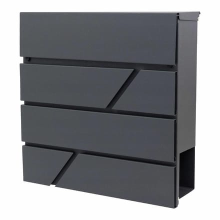 AWTOOLS - Moderne Wandbrievenbus - Staal - Antraciet - Weerbestendig