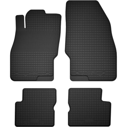 Wielganizator BasicProtect Serie - Universele Rubber Automatten - Fiat Punto 2012-2018 - 4 Stuks - Antislip