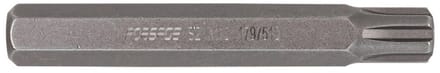Forsage - Ribe Bit - 6-kant - M8x75mmL