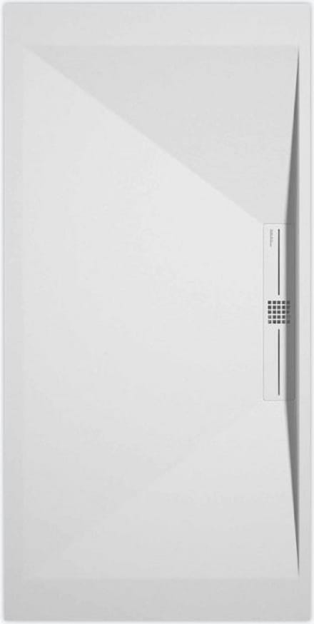 Sanifun douchebak Stone Side White Smooth 1600 x 800 P