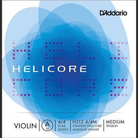 D'Addario H312-44M violin string A-2 4/4, medium, aluminum wound