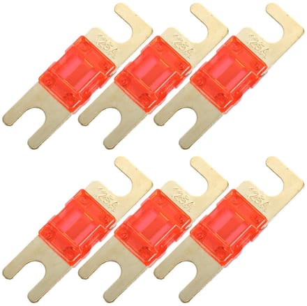 Cosensi - Dailygoods - Set van 6 Mini ANL Zekeringen 125A voor Auto en Boot