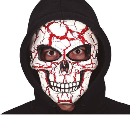 Masker PVC Schedel met bloed