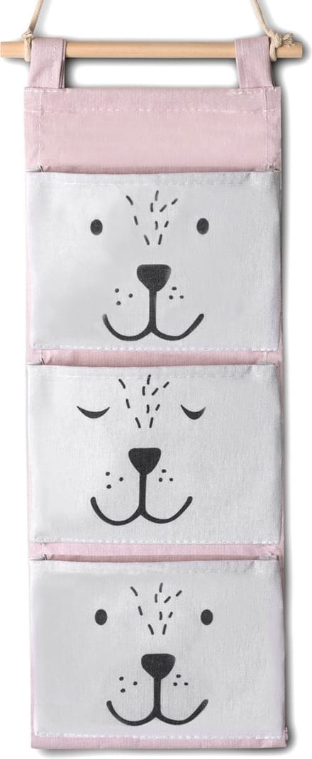 Nukido hangende speelgoedorganizer - roze