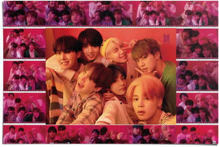 Poster BTS selfie - 61 x 91,5 - Papier - REINDERS
