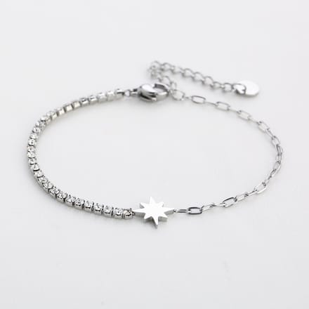 Armband Yenthe - Michelle Bijoux - Armbanden - 16 + 3 cm - Zilver