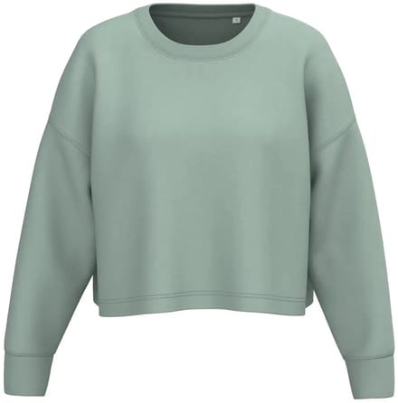 Dames cropped sweatshirt met ronde hals Proact