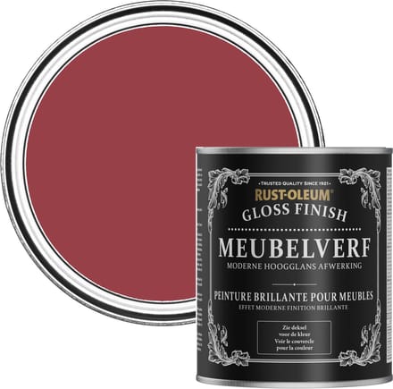 Rust-Oleum Rood Meubelverf Hoogglans - Soho 750ml