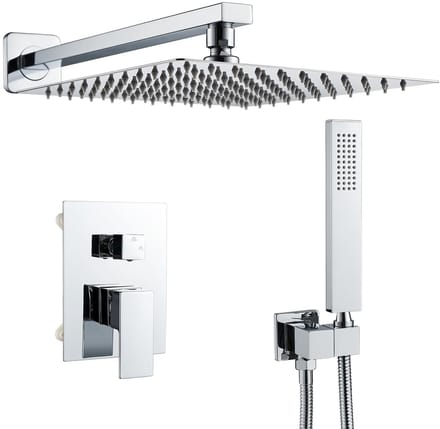 Dailygoods- Douche Set Inbouw - Regendouche - Handdouche - Doucheset - Messing - Ruimtebesparend - Douchekop