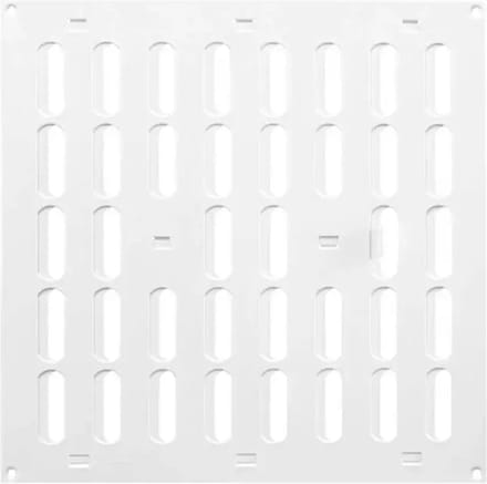 Metalen rooster verstelbaar 300x300 wit - MR3030R - RAL9016
