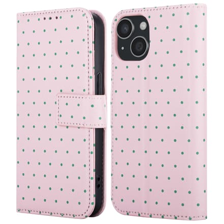 imoshion Hoesje - Geschikt voor Apple iPhone 13 - Design Bookcase smartphone - Happy Dots