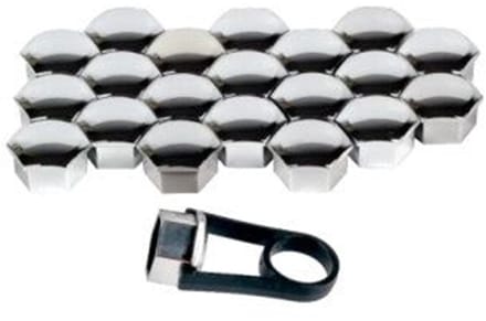 WIELBOUT KAP CHROME MET TOOL 20 STUKS HEX17 (1ST)