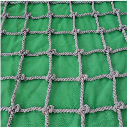 Klimnet Outdoor - Veiligheidsnet Kind - Speeltuin Beveiliging - Professioneel Geweven Touw - 2x3 Meter - Zwart