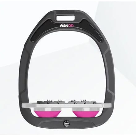 Platte Ultra Grip Beugels Antraciet/Grijs/Roze Flex-On Green Composite