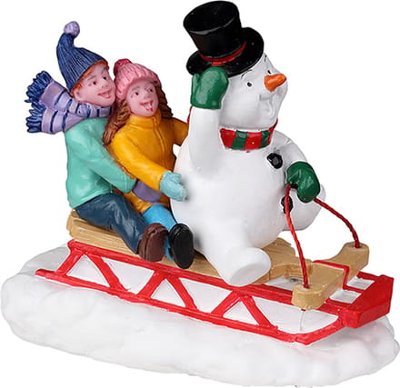 Lemax - Sledding With Frosty - Kersthuisjes & Kerstdorpen