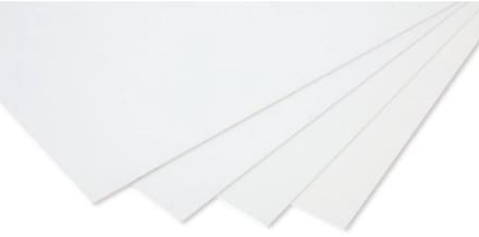 Polystyrol 1,5MM 50X25CM Wit – Hobbyplaat voor Architectuur & Miniaturen