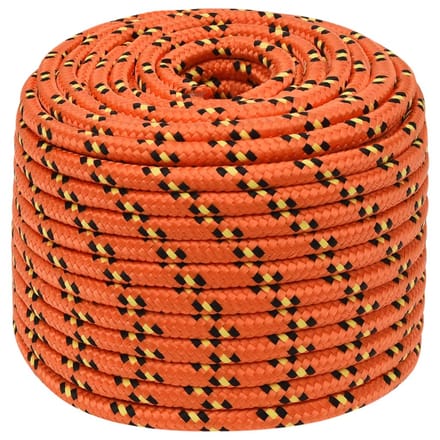 vidaXL - Boottouw - 14 - mm - 100 - m - polypropyleen - oranje