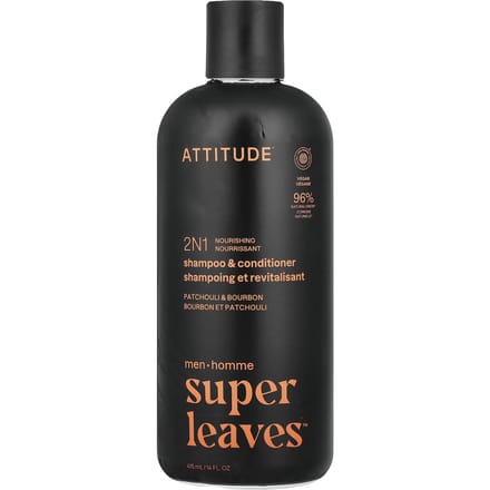 Shampoo 2 in 1 Attitude Super Leaves Patchouli & Bourbon