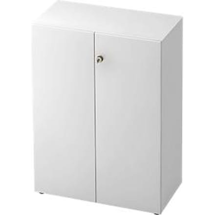 TOPAS LINE archiefkast, 3 dossierhoogtes, afsluitbare deuren, wit/wit