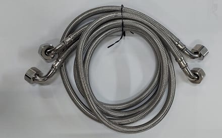 Sanifun Aansluitslangen 1200 mm Haaks 1/2 x 1/2 (2 Stuks)