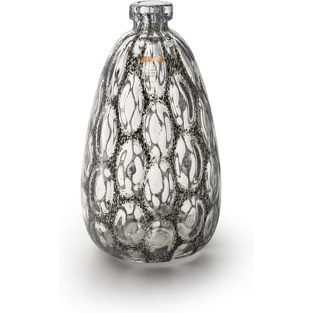 Jodeco glass Zzing vaas Merve donkergrijs H34 D18