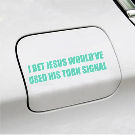 Bumpersticker - I Bet Jesus - 3,5 X 14,8 - Mint
