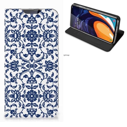 Samsung Galaxy A60 Smart Cover Flower Blue