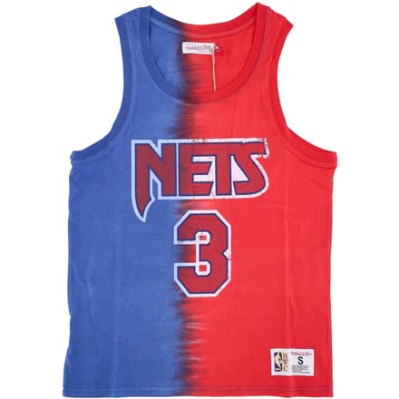NBA Verticale Tie Dye-tanktop Hardwood Classics No 3 Drazen Petrovic Nejnet voor heren